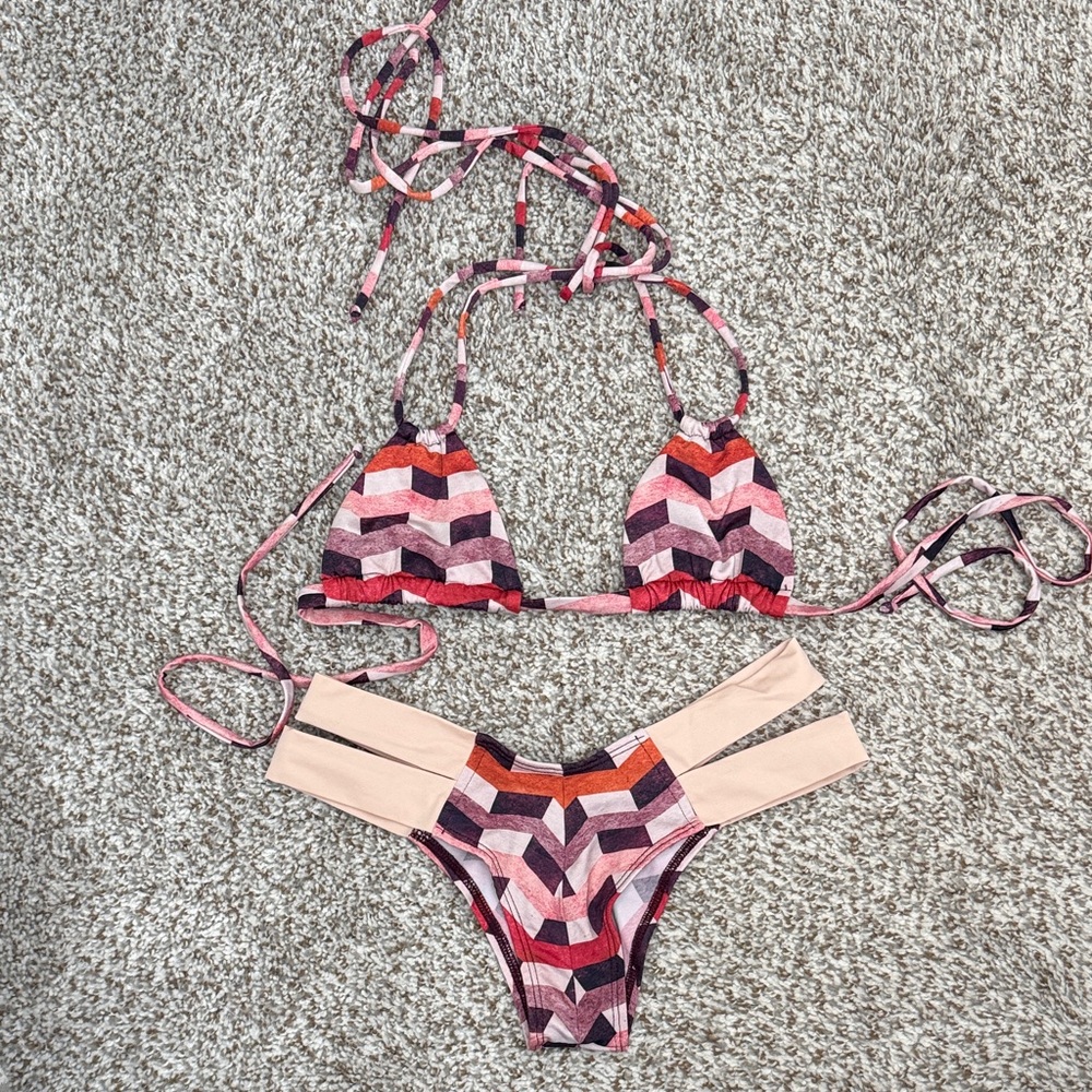 Montce Colorful Chevron Bikini Set